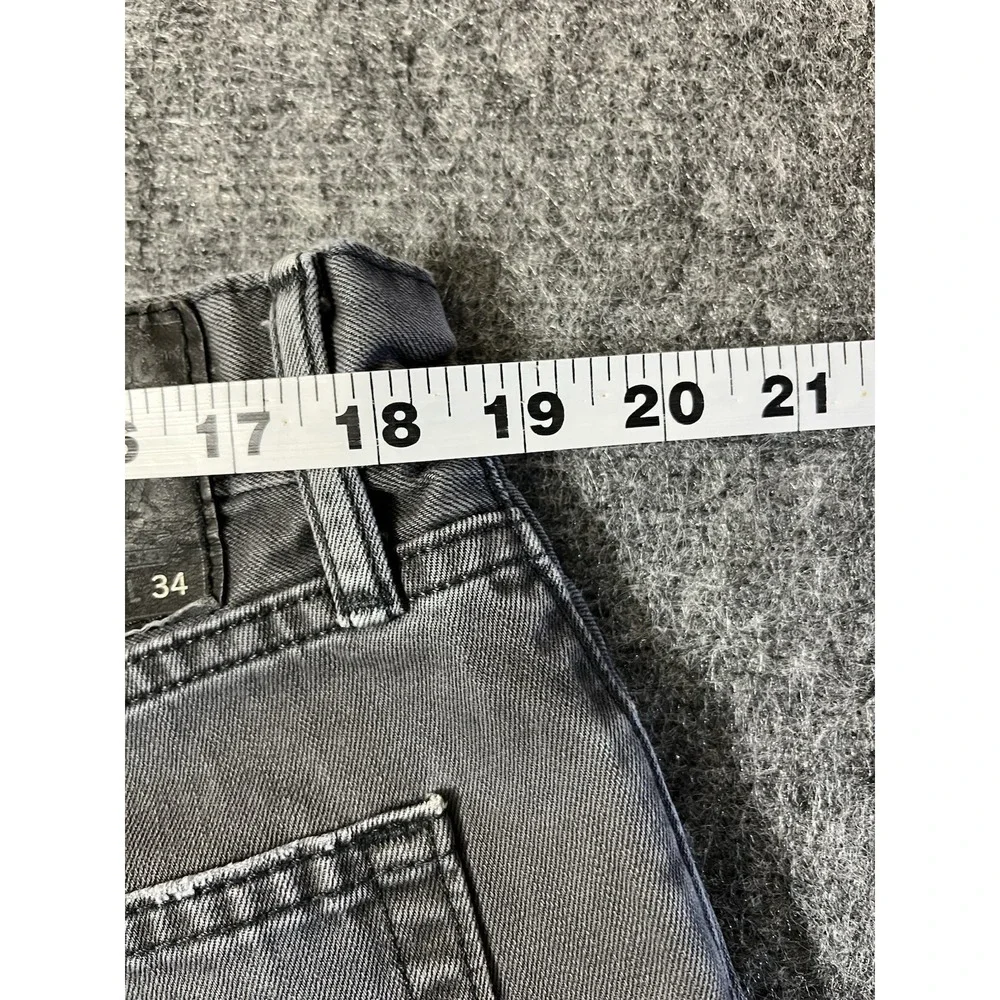Vintage Levi's‎ Pants Men 36x34 514 Slim Straight Leg Black Washed Denim Jean